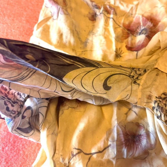 Zara special collection brown floral sleeveless 60s inspired dress NWT - Picture 5 of 12